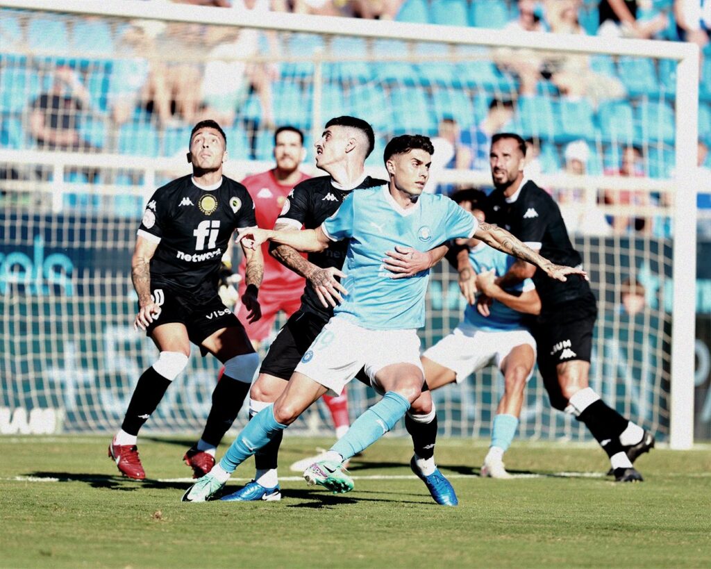 Imagen del partido entre Ibiza y Hércules