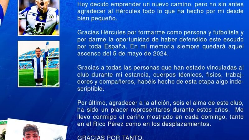 Nico Espinosa sale del Hércules y ficha por el Mirandés