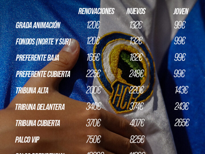 El Hércules mantiene los precios de la temporada pasada en su campaña de abonos